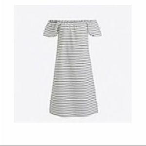 Off the shoulder striped dress